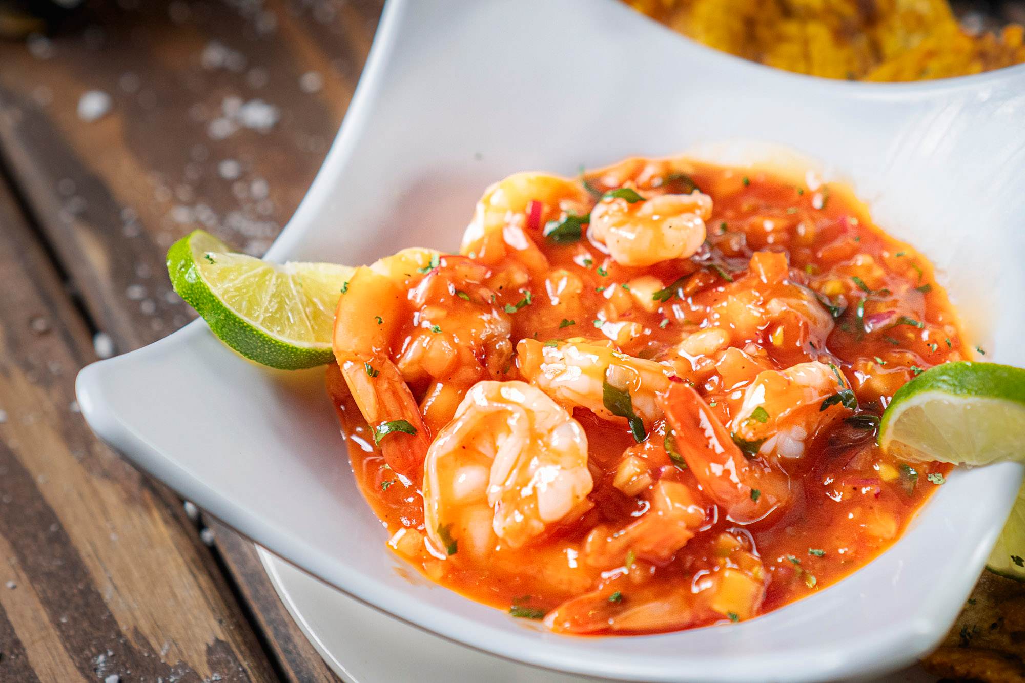 Ceviche De Camarones, as photographed for the restaurant's online menu.