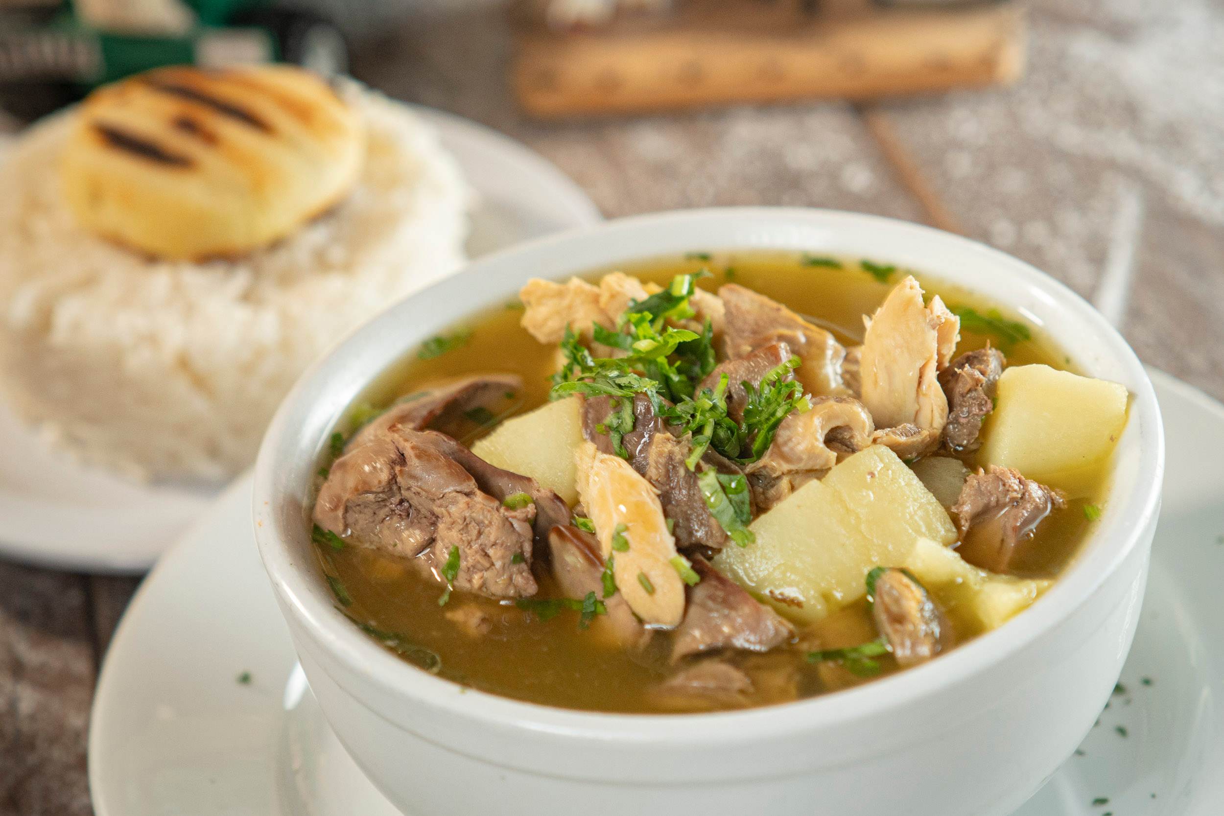 Consomé De Menudencias, as photographed for the restaurant's online menu.