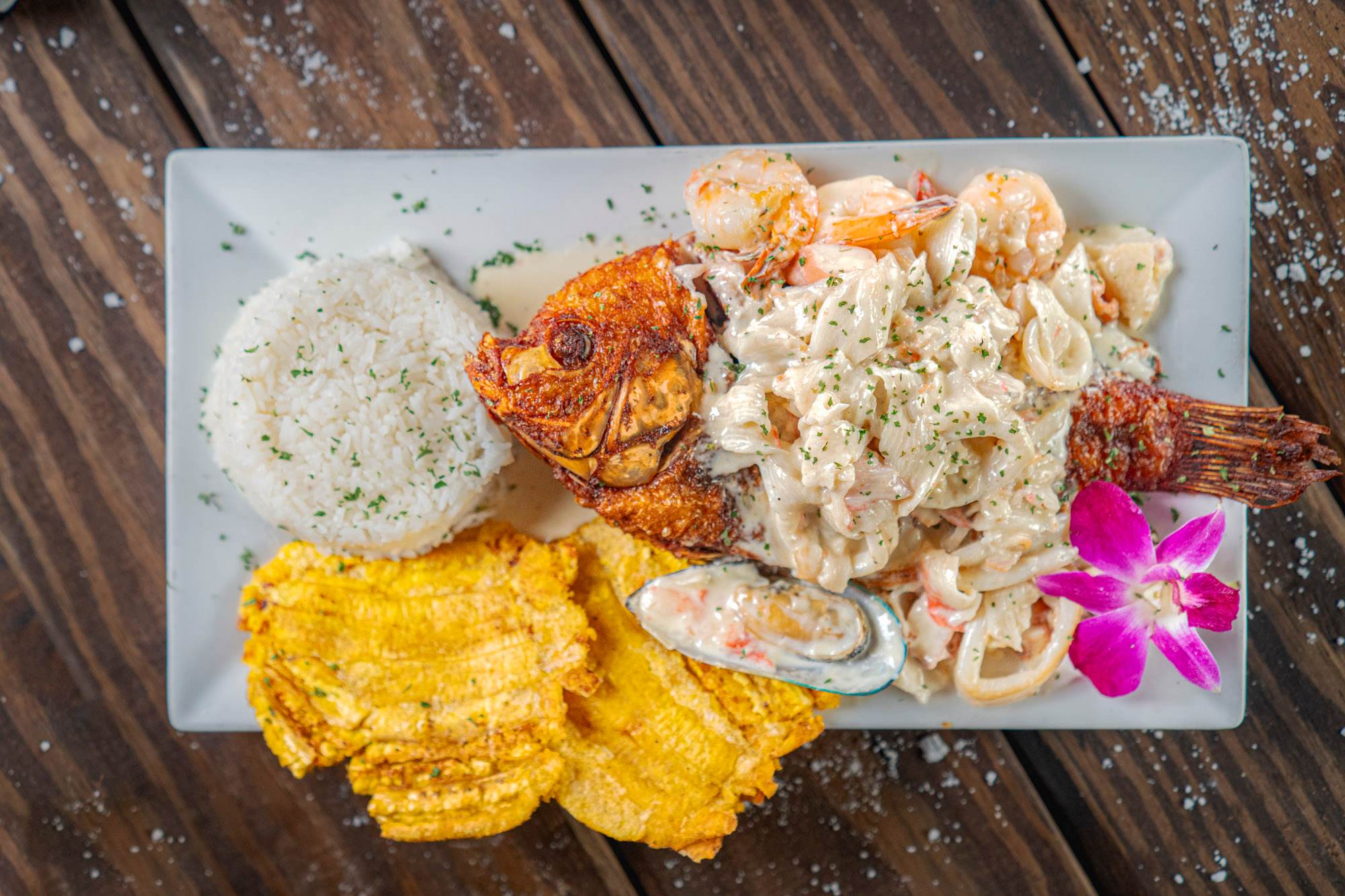 Mojarra a La Marinera, as photographed for the restaurant's online menu.