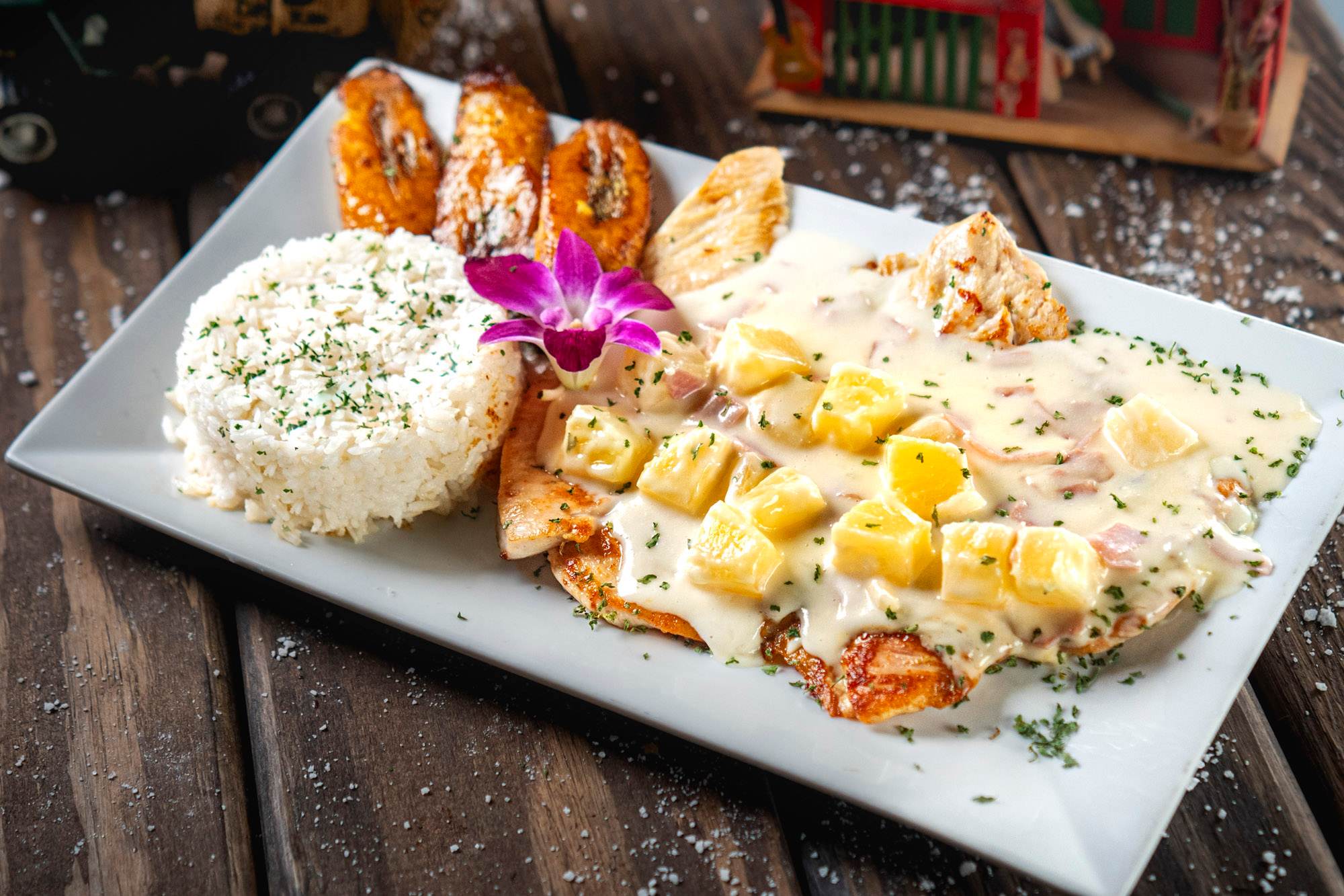 Pechuga Hawaiana, as photographed for the restaurant's online menu.